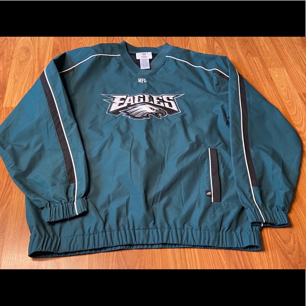 Philadelphia Eagles NFL Windbreaker Pullover Lg